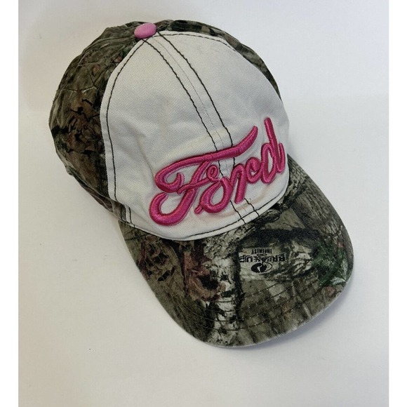 Ford Accessories - Ford Pink Camouflage Camo Snapback Trucker Hat Baseball Cap - One size fits all
